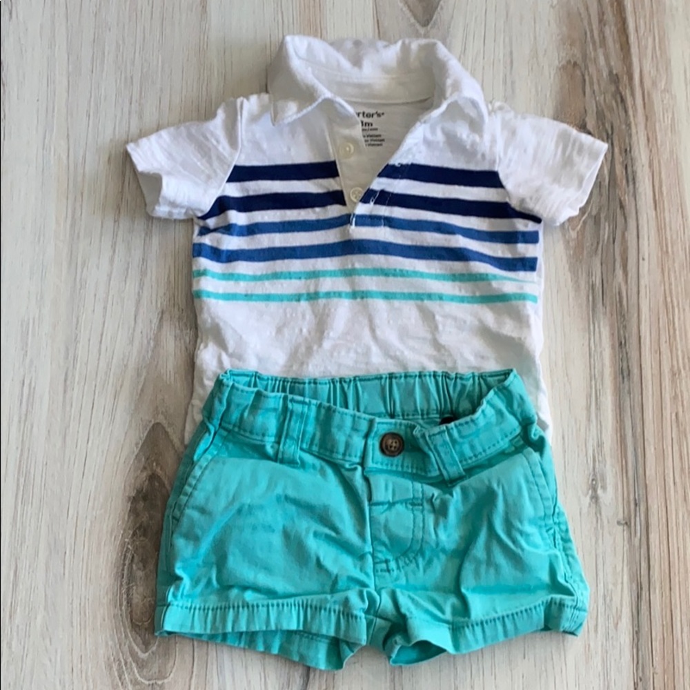Carter’s 2-Piece - Polo and Shorts 3M